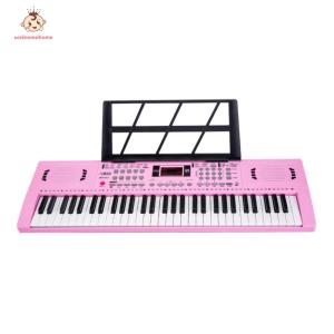 Welcomehome 61 Key Electronic Keyboard Piano with Keyboard Stand Digital Portable Synthesizer Keyboards for Beginners Kids Adults
