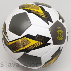 Bola Sepak Bahan Kulit Sintetis Handmade Size 5 MOLT B/W