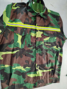 Áo Bảo Hộ Lao Động Màu Ran Ri Có Dây Phản Quang Đồng Phục Lao Động Cho Nam