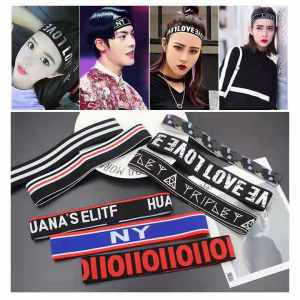 Sports hairband trendy men headband sweat-absorbent headband personality running headgear women