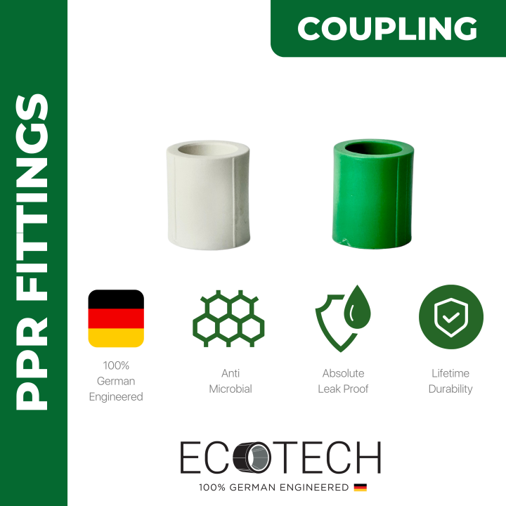 ECOTECH™ PPR Fittings - COUPLING / SOCKET | Lazada PH