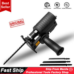 Electric Drill Modified Electric Saw Electric Reciprocating Saw Power Drill - Woodworking Cutting Tool - Convert Drill to Reciprocating Saw/Jigsaw - Metal File - Blue Color