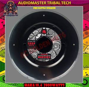 Audiomaster Pro Battle Speaker Tribal Series Haka 18.4 Carbon fiber Speaker  d18 2800watts 18 inches diameter 4 magnets