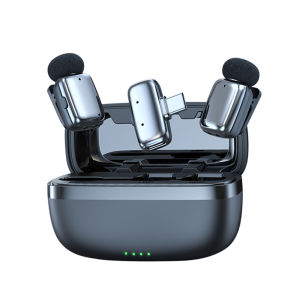 Haomuren M6 Micro cài ve áo không dây mini cho iPhone iPad Android Type-C Điện thoại Phát sóng trực tiếp Âm thanh Video Ghi âm Vlog