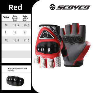 Half Finger Gloves For Motorcycle For Men Anti-slip Shock Absorption Gloves Motorcycle Rider Windproof Waterproof Breathable Sweat-wicking Riding Gloves Shockproof Carbon Fiber Abrasion-resistant 5X Protection Tactical Gloves Motorcycle Equipment