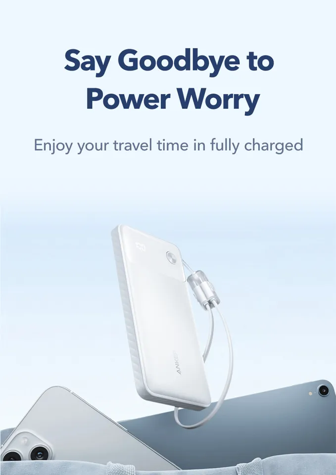 Anker Powerbank Fast Charging Powercore Power bank 10000mAh 22.5W Portable  Charger with USB C Cable A1388 - Lazada | Lazada Singapore