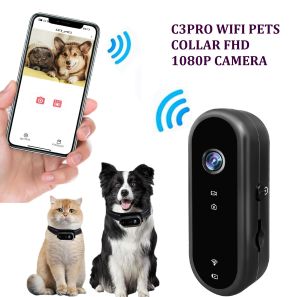 Camera Wi-Fi Gắn Cổ Thú Cưng Chó Mèo FHD 1080P 64GB 30Pfs Li-Po 500mAh Chống Rung Chống Nước Kết Nối ĐT Android iOS