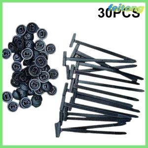 【feitong】🚕🚕【HOT SALE】 10-100Pcs Nylon Universal Cable Tie Buckle Self-Locking Zip Ties Holder With Pin Button Multipurpose For Car Daily Repair