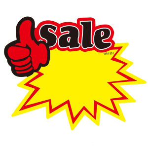 10pcs/set Advertising Paper Promotional Label Goods POP Price Tag Price Sign for Supermarket/Clip