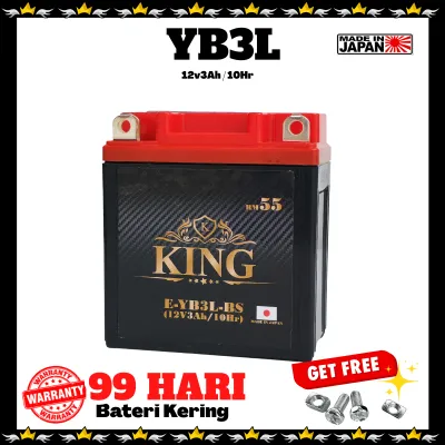 KING YB3L MOTOR BATTERY Y100 Y125ZR Y110 RXZ TZM 110SS KRISS 100 GXS RG SPORT RGV NEC TXR150