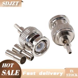 SDJZT 10Pcs BNC Male plug window crimp RG316 RG174 RG179 LMR100 Cable Connector
