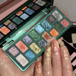 16 Color Shimmer Glitter Eyeshadow Palette Sparkling Pearlescent Shattered Diamond Shades Stage Eyeshadow