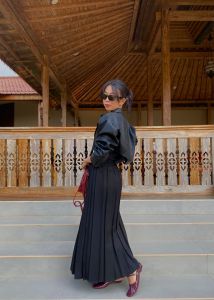 (BISA COD) Rok Kerja Plisket Bahan Semi Wol Premium I OFFICE SKIRT Hitam Terbaru dan Termurah