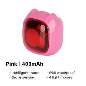 Cxwxc mô hình đầy màu sắc đèn phanh Cảm biến Đèn hậu xe đạp IP66 không thấm nước tự động On/Off xe đạp đèn hậu 400mAh 4 bánh ánh sáng
