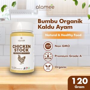 ALAMEE Kaldu Ayam Non MSG Bubuk Bumbu Dapur Organik Chicken Powder Tabur 120gr