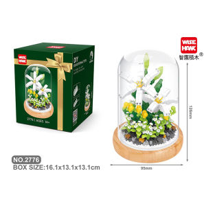 LELE Mainan Balok Buket Bunga Flower Bricks DIY Susun Mainan Kreatif Untuk Dekorasi Hadiah untuk