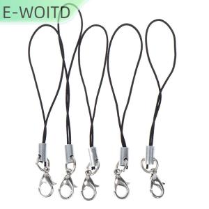 【E-WOITD】 10pcs lanyard พวงกุญแจสำหรับ USB Flash Drive สายคล้องคอสีดำ