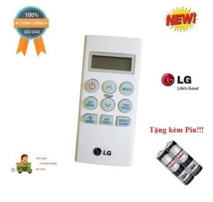 Điều khiển thay thế tương thích điều hòa LG 1&2 chiều Inverter Mẫu Ngắn Tặng kèm pin đế treo