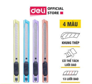 Combo 2 Cây Dao Cắt Giấy Deli 2066