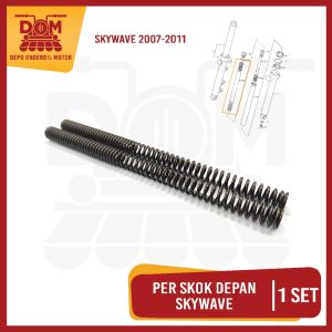 Per Skok Depan SKYWAVE 2007 (PSP) SET ISI 2 - Ver Dalam As Sekok Shock Suzuki Sky Wave Panjang 29cm