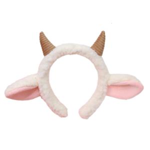 Lovely Plush Sheep Ear Headband Cartoon Furry Headband Party Stage Costume Headdress Adult Child Cosplay Party Headgear
