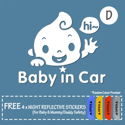 Baby on Board Sticker Pregnant Mummy on Board Car Sticker Baby in Car Mama in Car Magnetic Sticker Car Reflective Magnet