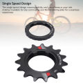 Yechiry Fixed Gear Single Speed Bike Freewheel Aluminum Alloy Lightweight Freewheel Replacement Stable Smooth Ride Ideal for City Commuting (14T). 