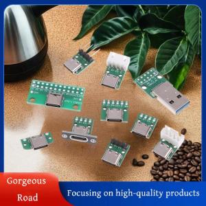 [Gorgeous] Hot Sale บอร์ดอะแดปเตอร์ USB 5ชิ้น TYPEC16P กับเทอร์มินัล2.54ขาสำหรับอัปเกรดพร้อมรูสำหรับตรึง