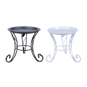 Practical Metal Flower Rack Small Plant Display Shelf Metal Flowerpot Stand Present for Living and Green Enthusiasts