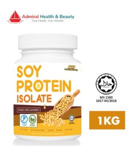 Pharmanutri Soy Protein Isolate (1kg) Unflavored 91% By Weight | Vegan | Non GMO