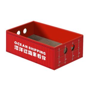 EQUOMT Chessboard Grid Cat Scratcher Cardboard Box Wear Resistant Corrugated Paper Kitten Scratching Pad House Pet Accessories Rectangle Cat Bed Nest For Cats Kitten Rabbit