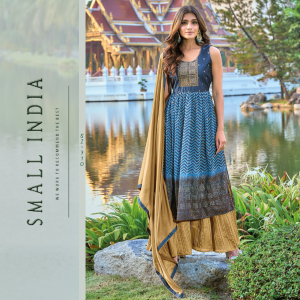 {**ส่งฟรี**} SMALL INDIA 🌸 Pure Georgette Suit Set เซ็ท3ชิ้น 🌸 Beautiful Suit Set For Women