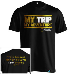 Kaos My Trip My Adventure Kata-kata KAT-83 Baju Distro Pria Traveller MTMA Tebal 24s