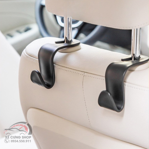 1 chiếc móc treo đồ sau ghế ô tô kèm giá đỡ điện thoại