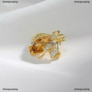 [COD] zhangyuqing Fashion Rhinestone Bee Shaped Brooches For Women Clothing Coat Jewelry Accessories Gifts