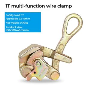 1T 2T 3T Pat Grip WIRE GRIP COME ALONG Tighten Cable Grip Pat Ngk Wire Grip For Cable or Rope