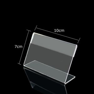 Bảng mica để bàn kệ mica chức danh chữ L danh thiếp nhãn ghi chú menu mica bảng giá sản phẩm tên sản phẩm-NIEVE