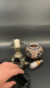 Mosaic Table Lamp Vintage Art Deco Handcrafted Lamparas De Mesa Mosaic Glass Bed Light Lamparas Con Mosaicos Night Lights