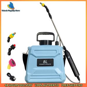 Vktech Outdoor & Gardening Power Tools 8L Electric Sprayer with Retractable Wand for Lawn and Garden