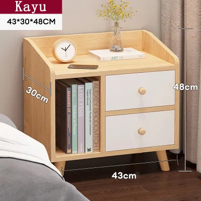 COUNTRY-HOUSE Meja Nakas Bedside Table Lemari Nakas Kayu Meja Nakas Putih Meja Samping Kamar Tidur