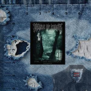CRADLE OF FILTH -inspired Printed Iron-On DIY Patches for Jacket Decoration. Features 2026 patches with band logos and album art. Suitable for customizing denim jackets. Ideal for rock music enthusiasts.