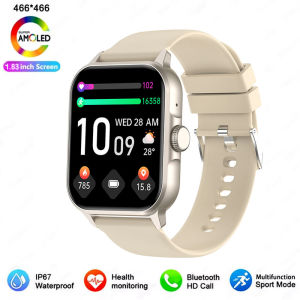 Smart Watch Men Women Watch Bluetooth Call Rotating Button Wireless Charging Wristwatch Sports Fitness Smartwatch