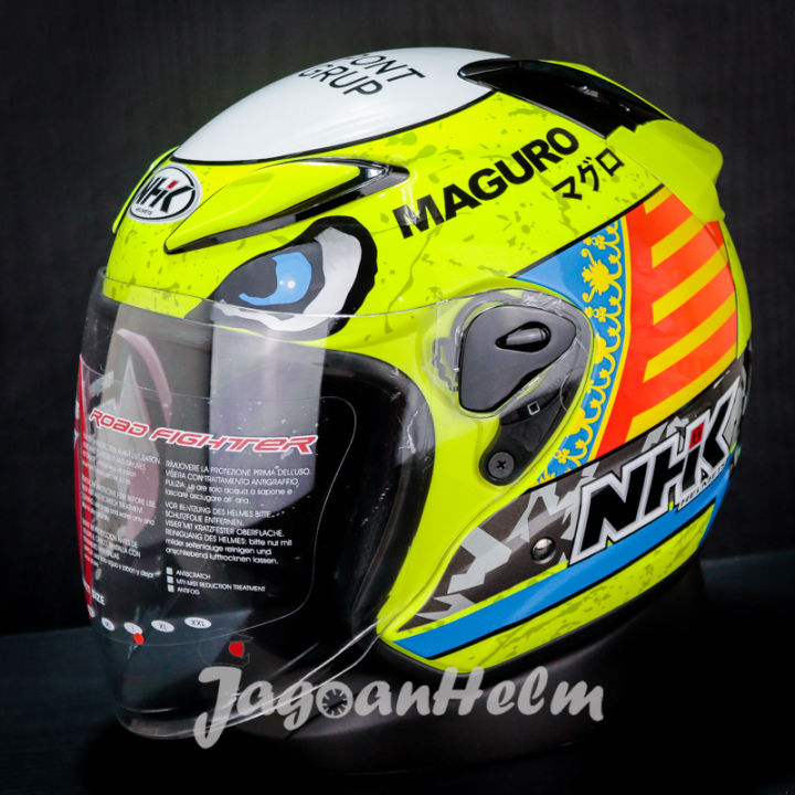 NHK HELM R6 SERGIO #2 GP EDITION | YELLOW FLUO | R-6 HALF FACE R 6 ...