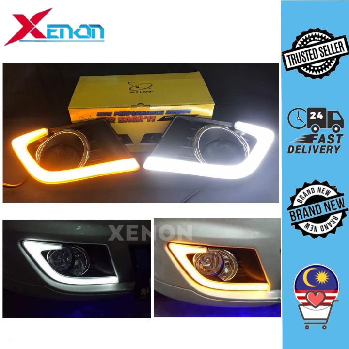 FRONT Daytime Running Light DRL Fog Lamp Cover for FLX ,MYVI,AXIA,EXORA