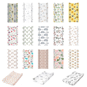 Baby Diaper Changing Pad Cover Reusable Nappy Changer Sleeve Breathable Printed Diaper Mat Cushion Sheets Protector