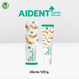 Aident+ ยาสีฟันสมุนไพร ผสมโสมสกัดและฟลูออไรด์ HERBAL TOOTHPASTE PLUS GINSENG EXTRACT (FLUORIDE)