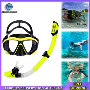 Winnereco Dry Snorkel Set with Anti-Fog Scuba Diving Mask for Adults - Perfect for Underwater Exploration and Swimming Adventures