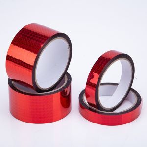 Laser Shiny Wrapping Cookie Jars Packaging Tape Twist Tie Line 10/15/18mm x 50M Gold Silver Pelekat Balang Pita 反光胶带