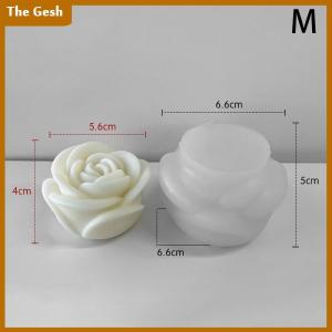 [The Gesh] Flower Silicone Candle Mold 3D Peony Flower Soap Gypsum Resin Casting Mould DIY Chocolate Cake Baking Tool Wedding Gift