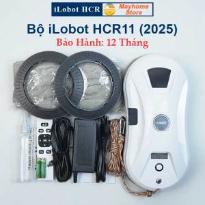 Robot Lau Kính Tự Động Phun Nước iLobot HCR11 Bản 2025Chống Rơi 20 Phút Khi Mất Điện Đột Ngột Với 10 Khăn Lau Thay Thế